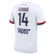Paris Saint Germain D.Doue 14 Udebanetrøje 2025-26 Fodboldsæt