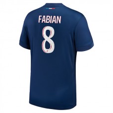 Paris Saint Germain Fabian 8 Hjemmebanetrøje 2024-25 Fodboldsæt