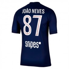 Paris Saint Germain João Neves 87 Hjemmebanetrøje 2025-26 Fodboldsæt