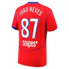 Paris Saint Germain João Neves 87 Tredjetrøje 2025-26 Fodboldsæt