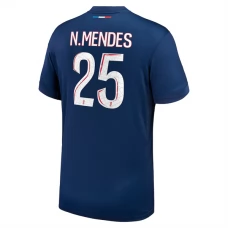 Paris Saint Germain N.Mendes 25 Hjemmebanetrøje 2024-25 Fodboldsæt