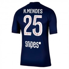 Paris Saint Germain N.Mendes 25 Hjemmebanetrøje 2025-26 Fodboldsæt