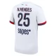 Paris Saint Germain N.Mendes 25 Udebanetrøje 2025-26 Fodboldsæt
