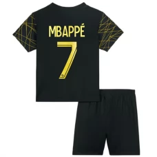 Paris Saint Germain PSG Fodboldsæt Børn 2022-23 Kylian Mbappé 7 Fourth Hjemmebanetrøje