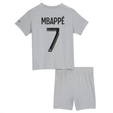 Paris Saint Germain PSG Fodboldsæt Børn 2022-23 Kylian Mbappé 7 Udebanetrøje