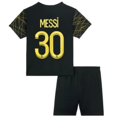 Paris Saint Germain PSG Fodboldsæt Børn 2022-23 Lionel Messi 30 Fourth Hjemmebanetrøje
