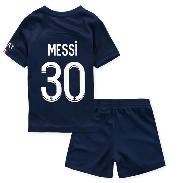 Paris Saint Germain Børn 2022-23 Lionel Messi 30 Hjemmebanetrøje
