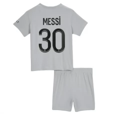 Paris Saint Germain PSG Fodboldsæt Børn 2022-23 Lionel Messi 30 Udebanetrøje