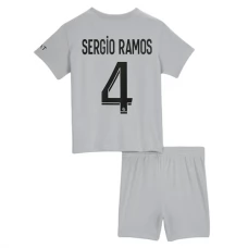 Paris Saint Germain PSG Fodboldsæt Børn 2022-23 Sergio Ramos 4 Udebanetrøje