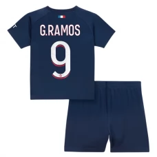 Paris Saint Germain PSG Fodboldsæt Børn 2023-24 G.Ramos 9 Hjemmebanetrøje