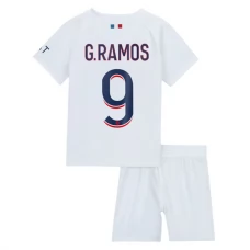 Paris Saint Germain PSG Fodboldsæt Børn 2023-24 G.Ramos 9 Udebanetrøje
