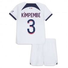 Paris Saint Germain PSG Fodboldsæt Børn 2023-24 Kimpembe 3 Udebanetrøje