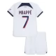 Paris Saint Germain PSG Fodboldsæt Børn 2023-24 Kylian Mbappé 7 Udebanetrøje
