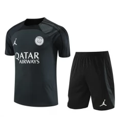 Paris Saint Germain PSG Trænings T-Shirt Sæt 2023-24 - Sort Hvid