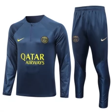 Paris Saint Germain PSG Træningssæt 2023-24 - 1-4 Zip Blå