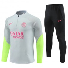Paris Saint Germain PSG Træningssæt 2023-24 - 1-4 Zip Grå Pink