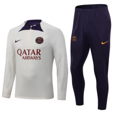 Paris Saint Germain PSG Træningssæt 2023-24 - 1-4 Zip Hvid