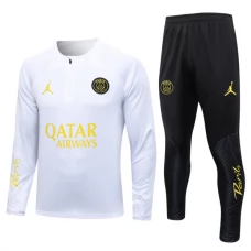 Paris Saint Germain PSG Træningssæt 2023-24 - 1-4 Zip Hvid