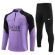 Paris Saint Germain PSG Træningssæt 2023-24 - 1-4 Zip Lilla Sort