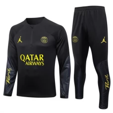 Paris Saint Germain PSG Træningssæt 2023-24 - 1-4 Zip Sort