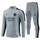 Paris Saint Germain PSG Træningssæt Børn 2023-24 - 1-4 Zip Grå