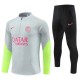 Paris Saint Germain PSG Træningssæt Børn 2023-24 - 1-4 Zip Grå Pink