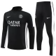 Paris Saint Germain PSG Træningssæt Børn 2023-24 - 1-4 Zip Sort