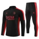 Paris Saint Germain PSG Træningssæt Børn 2023-24 - 1-4 Zip Sort Rød