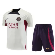 Paris Saint Germain PSG Træningstrøje Sæt Børn 2023-24 - Shorts Hvid Lilla