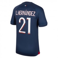 Paris Saint Germain PSG Trøje 2023-24 L.Hernandez 21 Hjemmebanetrøje