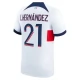 Paris Saint Germain PSG Trøje 2023-24 L.Hernandez 21 Udebanetrøje