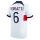 Paris Saint Germain PSG Trøje 2023-24 Marco Verratti 6 Udebanetrøje