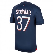 Paris Saint Germain PSG Trøje 2023-24 Skriniar 37 Hjemmebanetrøje