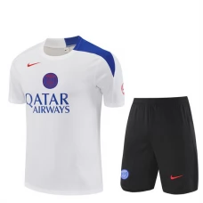 Paris Saint Germain Trænings T-shirt Sæt 2025-26 - Shorts Hvid