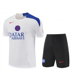 Paris Saint Germain Trænings T-shirt Sæt Børn 2025-26 - Shorts Hvid