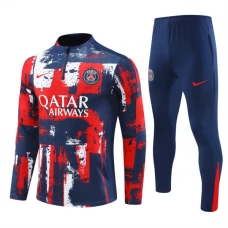 Paris Saint Germain Træningssæt 2024-25 - 1-4 Zip Blå