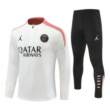 Paris Saint Germain Træningssæt 2024-25 - 1-4 Zip Hvid Pink