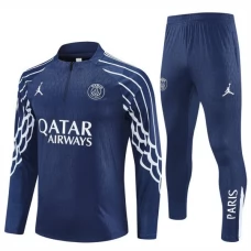 Paris Saint Germain Træningssæt 2025-26 - 1-4 Zip Champions League Blå