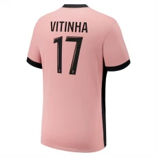 Paris Saint Germain Vitinha 17 Tredjetrøje 2024-25 Fodboldsæt