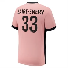 Paris Saint Germain Zaïre-Emery 33 Tredjetrøje 2024-25 Fodboldsæt