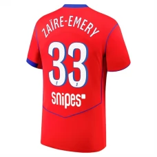 Paris Saint Germain Zaïre-Emery 33 Tredjetrøje 2025-26 Fodboldsæt
