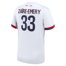 Paris Saint Germain Zaïre-Emery 33 Udebanetrøje 2024-25 Fodboldsæt
