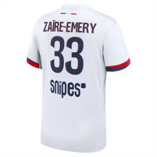 Paris Saint Germain Zaïre-Emery 33 Udebanetrøje 2025-26 Fodboldsæt