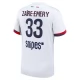 Paris Saint Germain Zaïre-Emery 33 Udebanetrøje 2025-26 Fodboldsæt