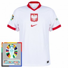 Polen EM 2024 Hjemmebanetrøje Fodboldsæt Patch