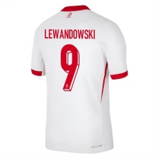 Polen EM 2024 Lewandowski 9 Hjemmebanetrøje Fodboldsæt