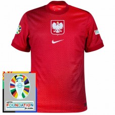 Polen EM 2024 Udebanetrøje Fodboldsæt Patch