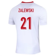 Polen EM 2024 Zalewski 21 Hjemmebanetrøje Fodboldsæt