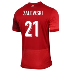 Polen EM 2024 Zalewski 21 Udebanetrøje Fodboldsæt