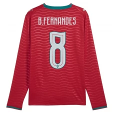 Portugal B.Fernandes 8 VM Hjemmebanetrøje 2026 Langærmet